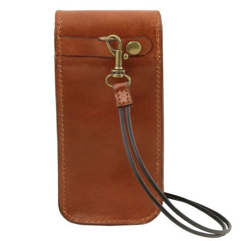 Exclusive leather eyeglasses/Smartphone holder Large size